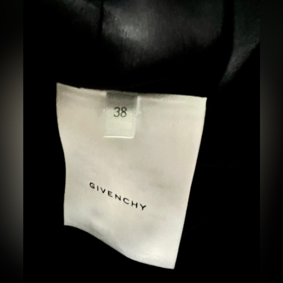Givenchy Classy Black Dress draping cape-like panel overlays on front & back NWT - Picture 9 of 14